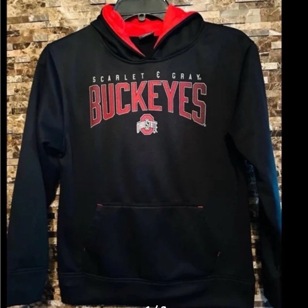Boys Black Ohio State Buckeyes Hoodie